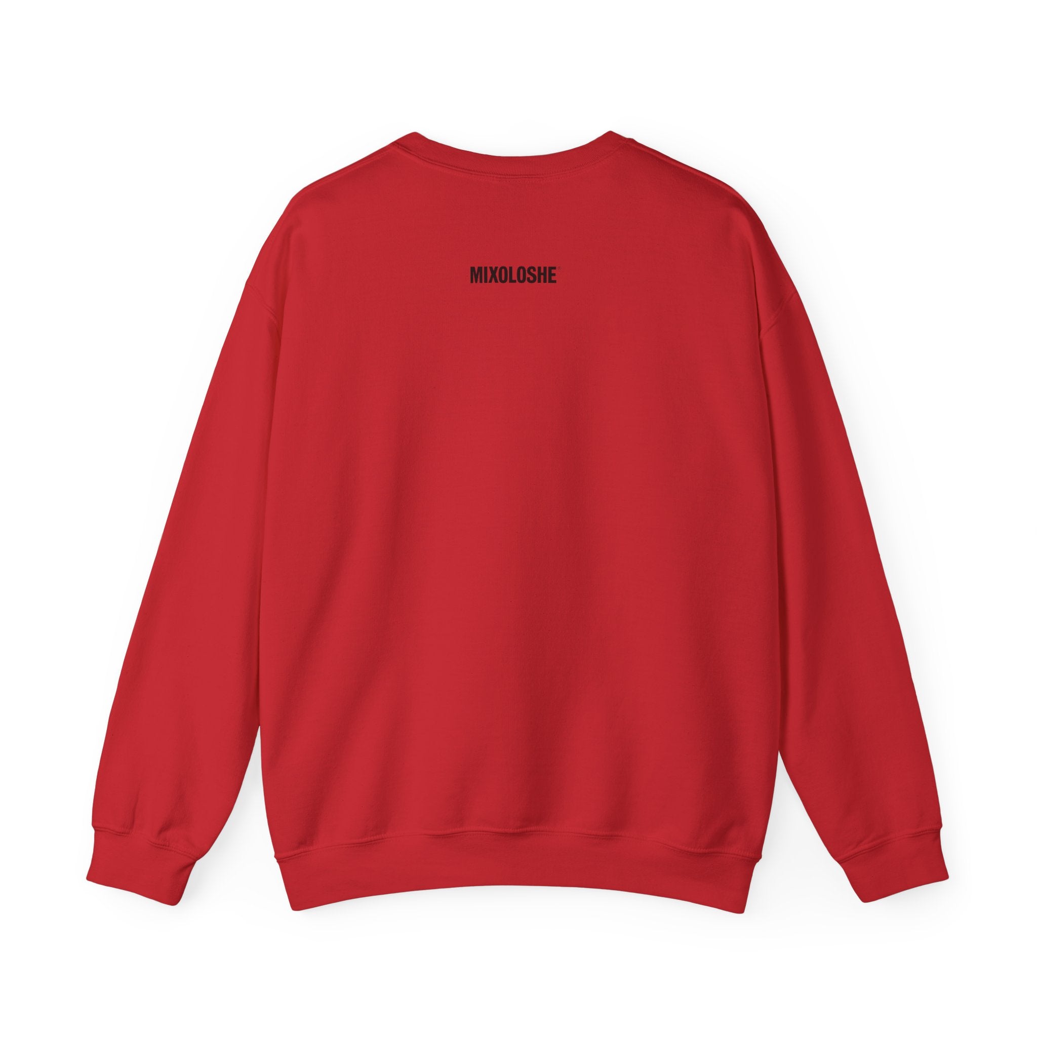 back of good in bed sweater red